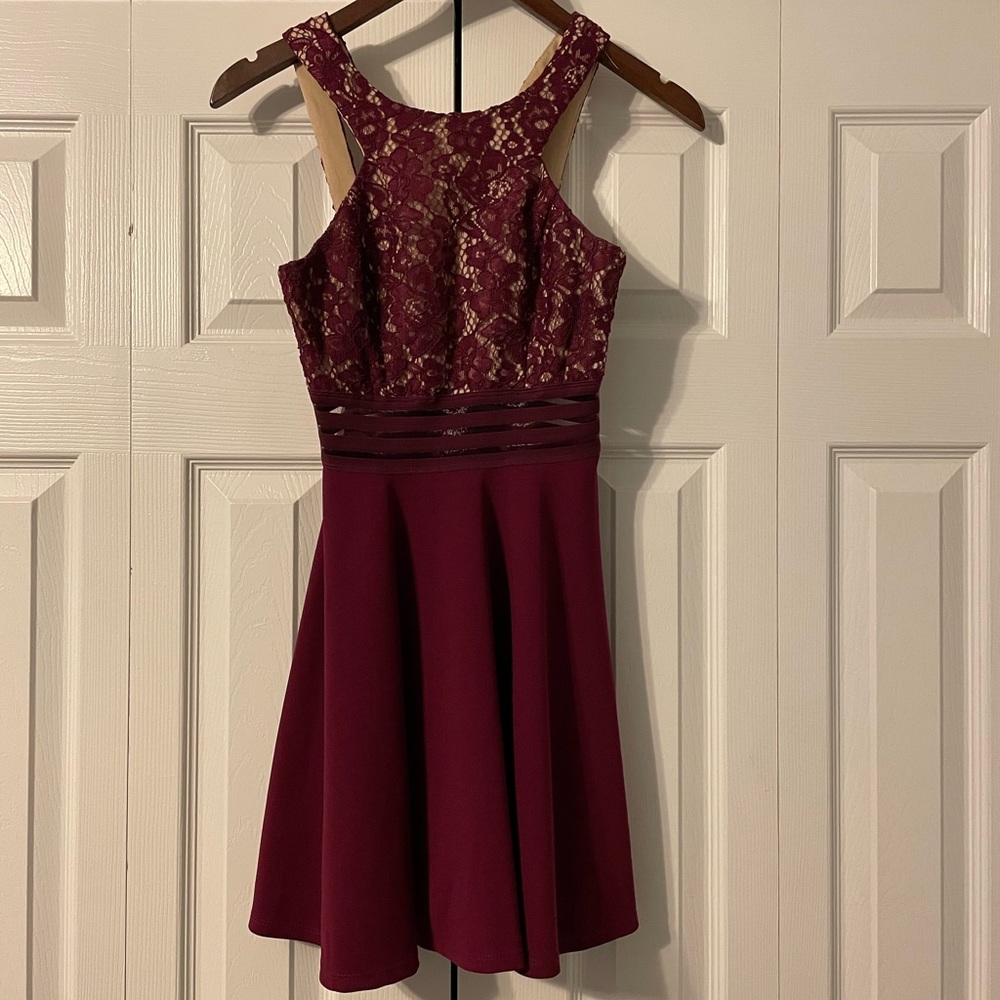 Maroon dress!